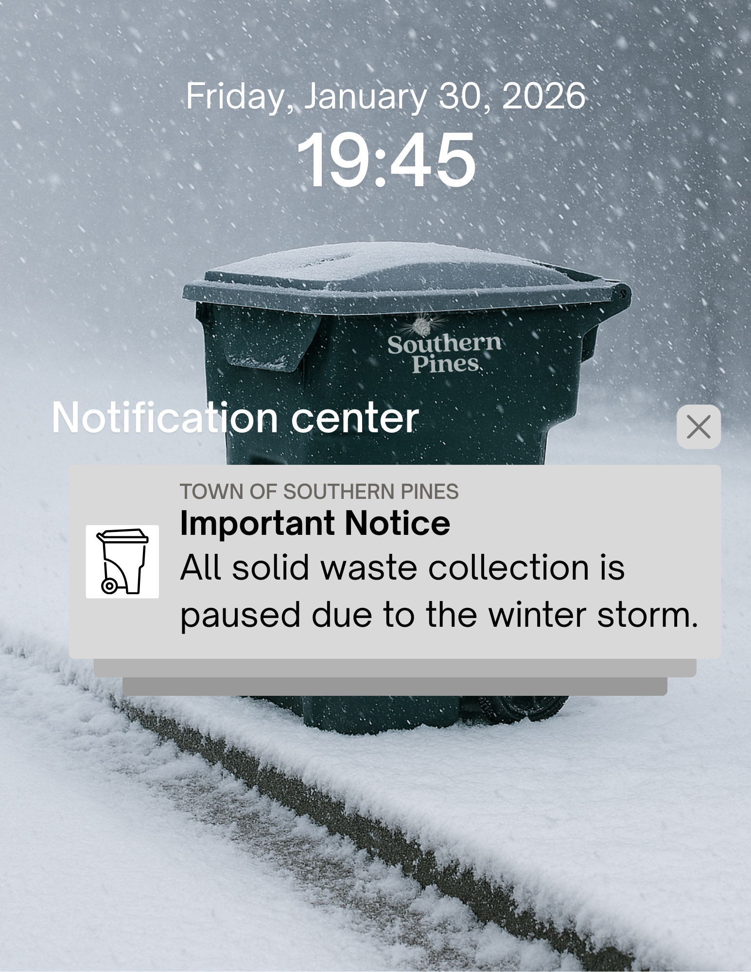 Winter Alert_solid waste community update